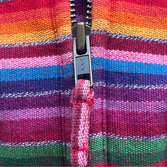 Chico’s Design Colorful Striped Hoodie Zip-up, Size Extra Small - Picture 7 of 10